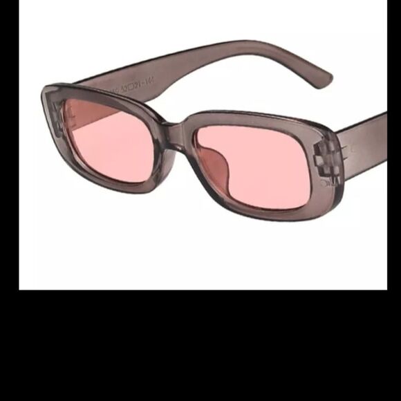 Dolls Kill Accessories - NWOT Y2K Square Grey/Pink Sunglasses